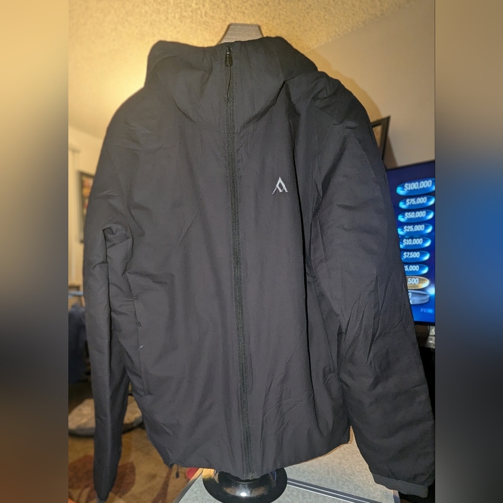 Men's Black Performance Jacket with Hood